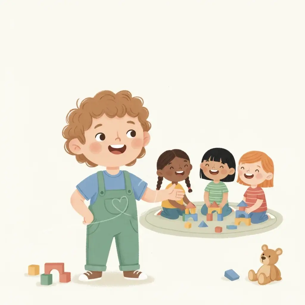 Making Friends at Preschool - Printable Social Story