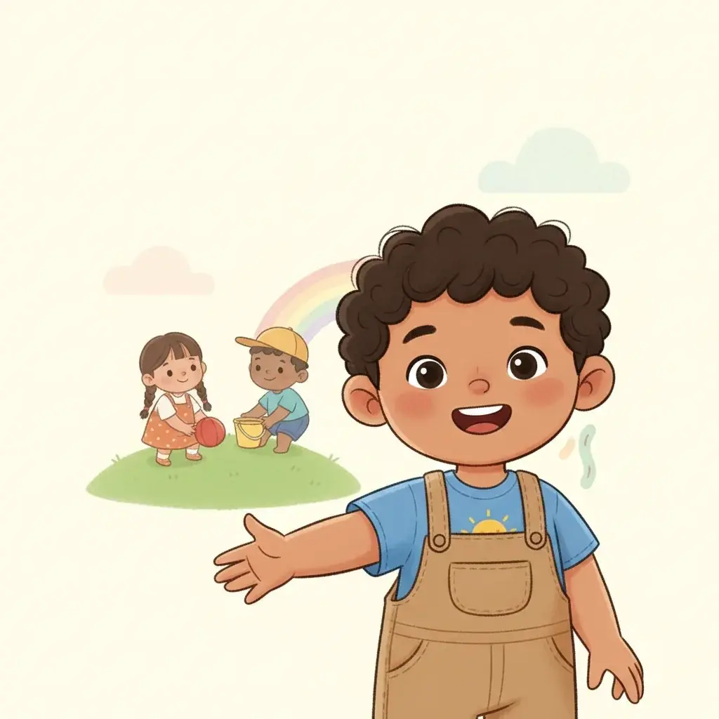 Gautham's Friendly Hello: A Social Story