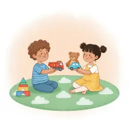 Sharing Toys with Friends - Printable Social Story