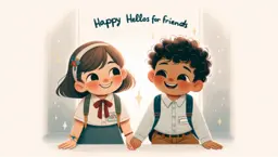 Happy Hellos for Friends - Printable Social Story