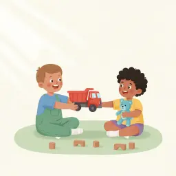 Sharing Toys with Friends - Printable Social Story