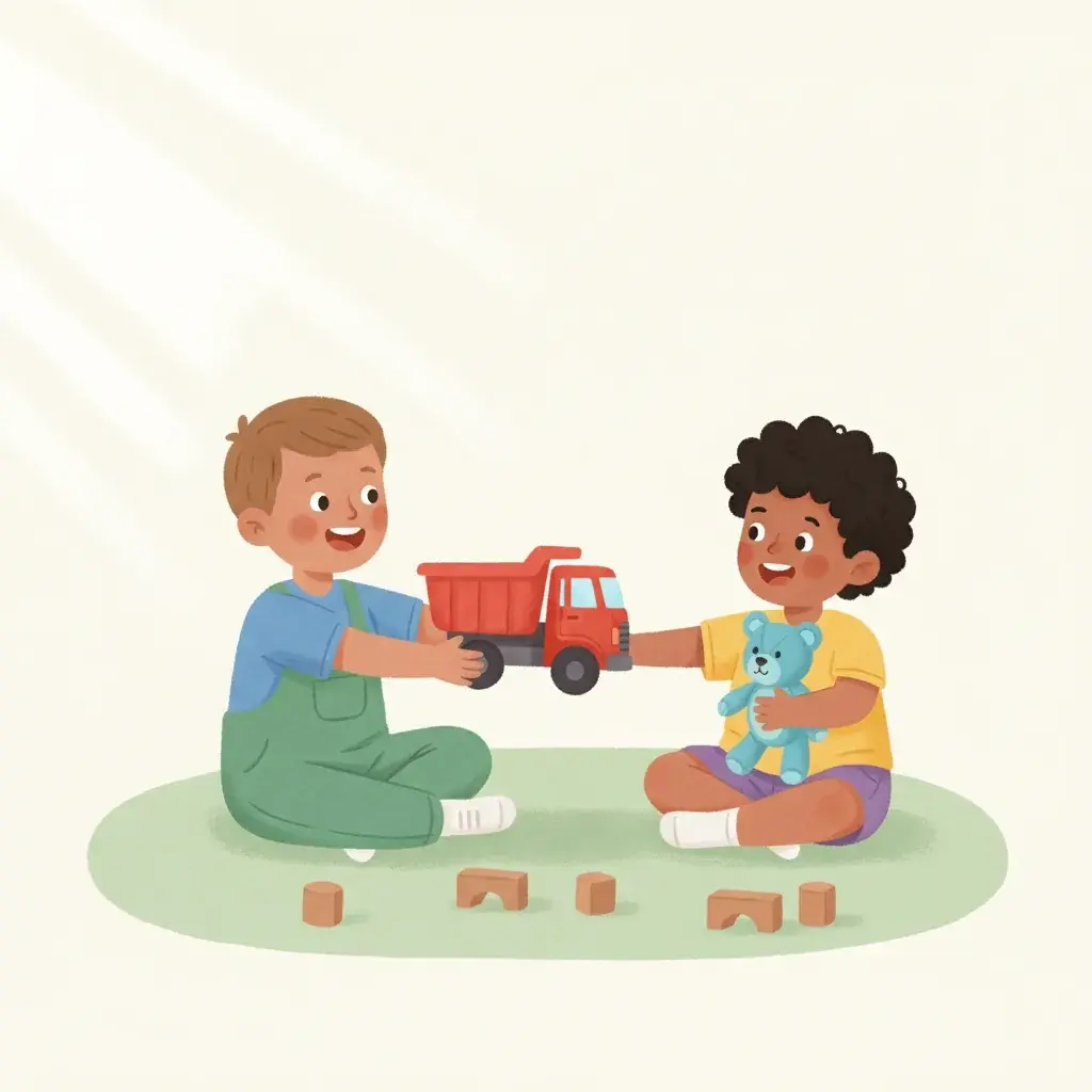 Sharing Toys with Friends - Printable Social Story