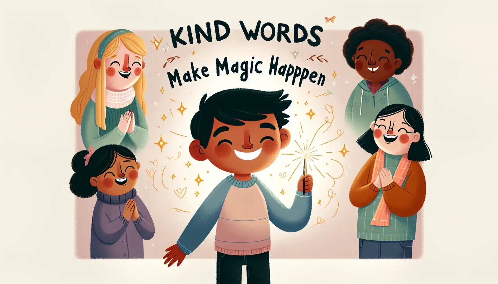 Kind Words Make Magic Happen - Printable Social Story