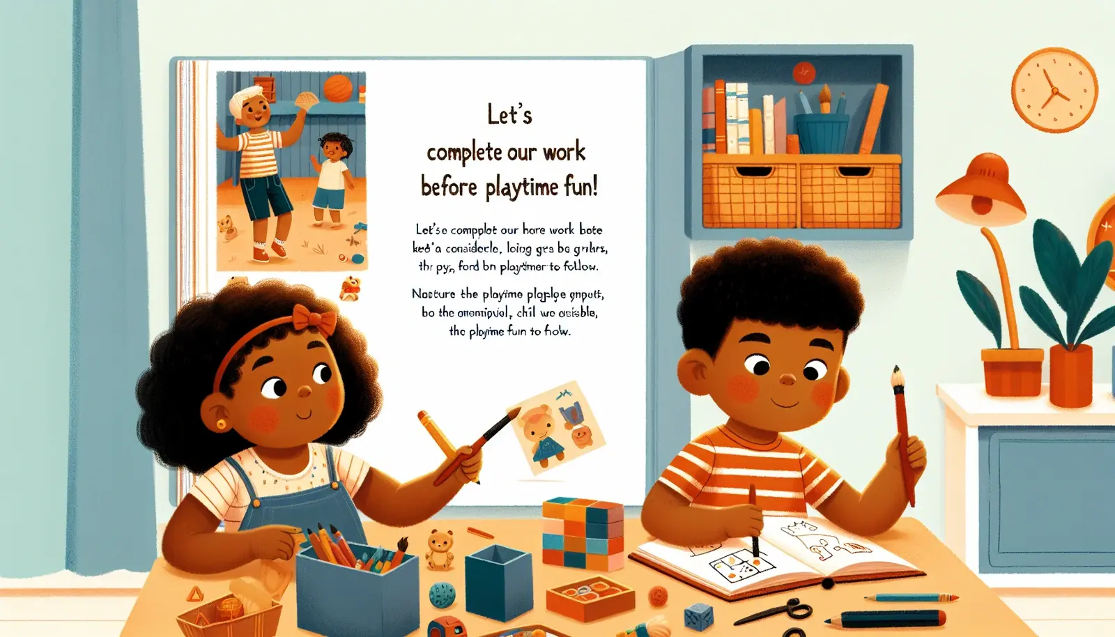 Let's Complete Our Work Before Playtime Fun!