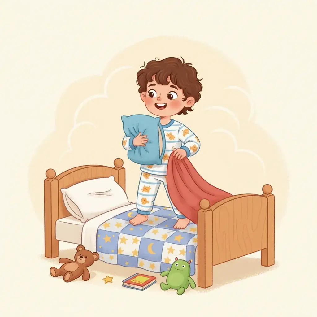 Dima's Bedtime Tidy-Up Adventure