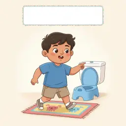 Potty Time Fun with PVP - Printable Social Story