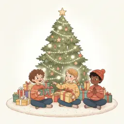 Juleaften: Glæden ved at Give og Modtage Social Story