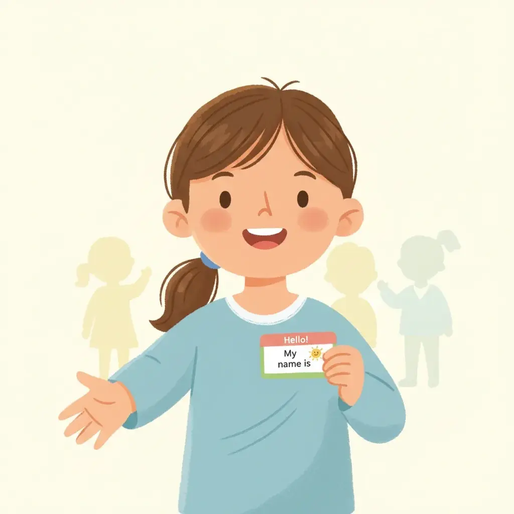 Smiles and Names: Making New Friends Social Story