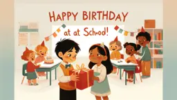 Happy Birthday at School! Printable Social Story