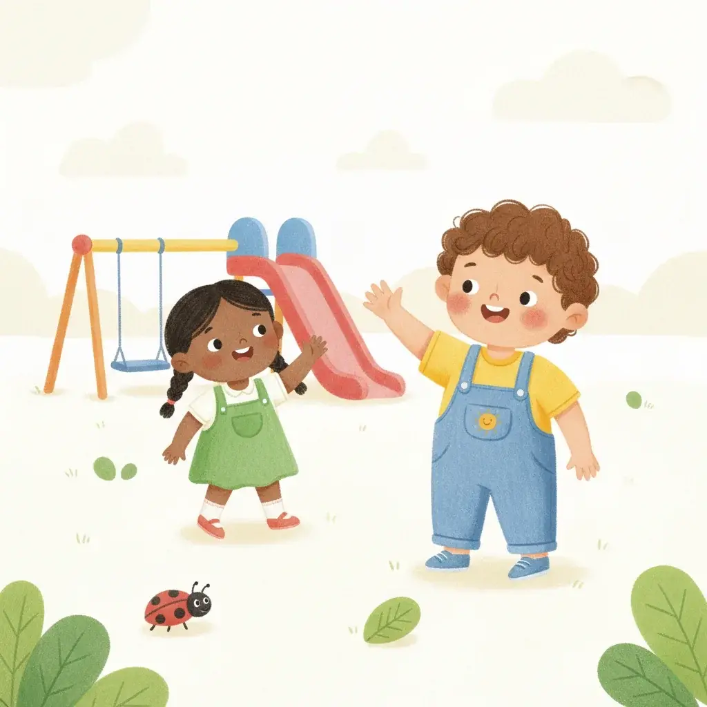 Smiling and Saying Hi! Social Story PDF