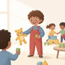 Making Friends at Preschool - Printable Social Story