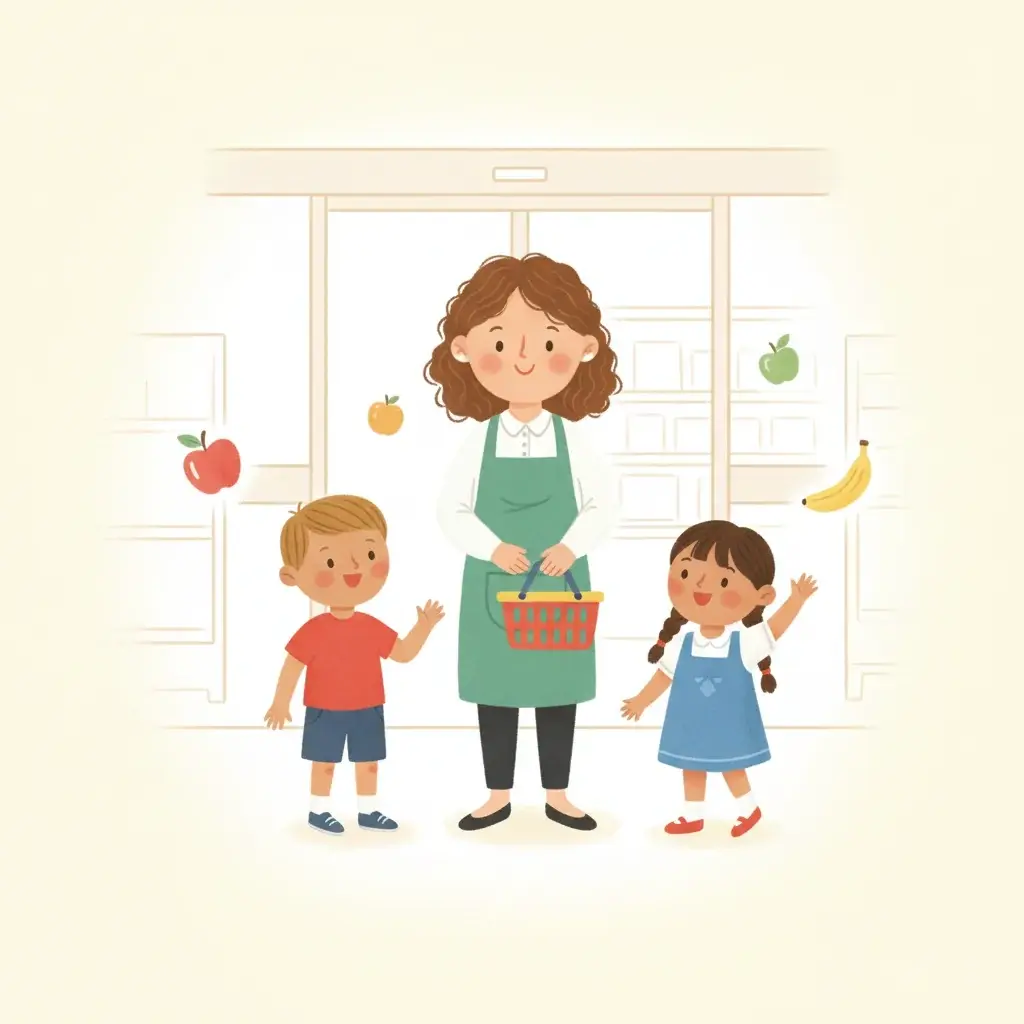 Exploring the Supermarket Together - Social Story PDF