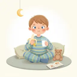 Kristoffer's Evening Ritual: Banana and Milk Bedtime Story
