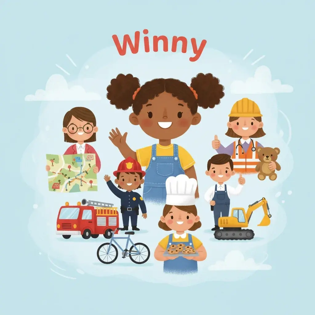 Winny Learns About Community Helpers - Printable Social Story