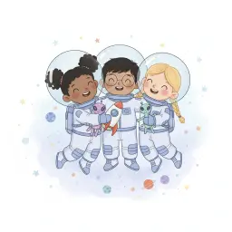 Space Adventures with Friends - Printable Social Story