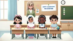 Happy Classroom Rules for Everyone - Printable Social Story