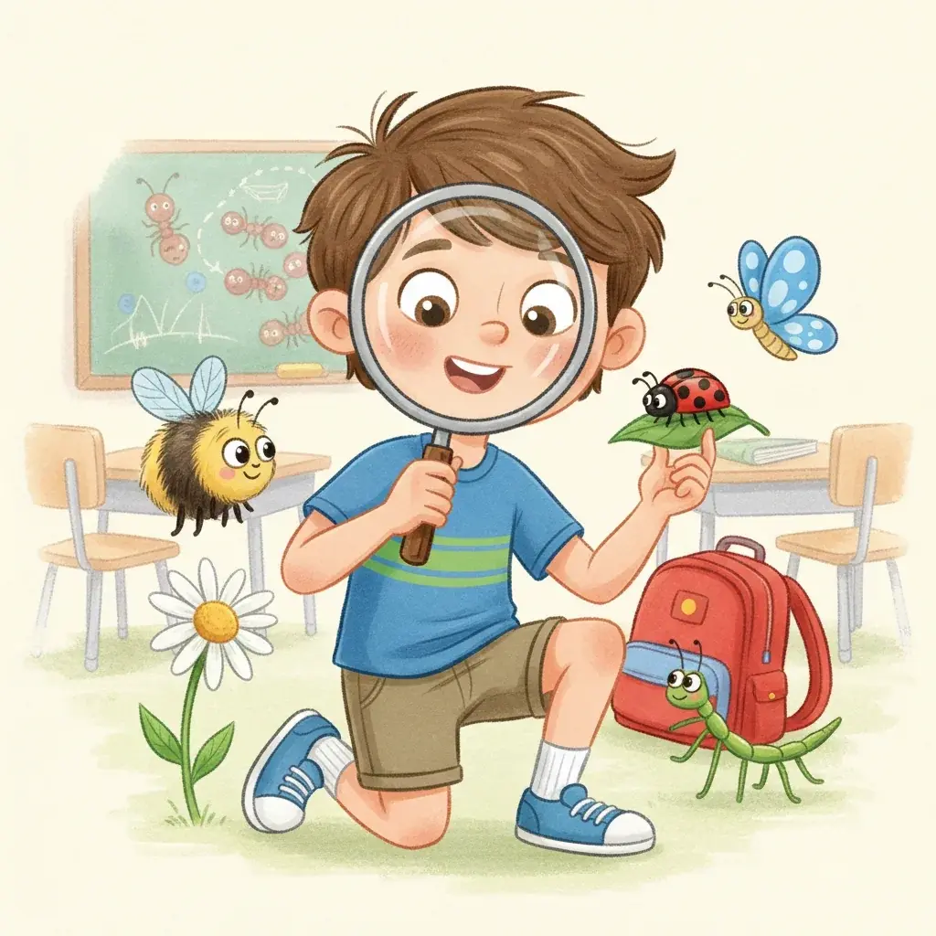 Thomas Explores Insects at School - Social Story