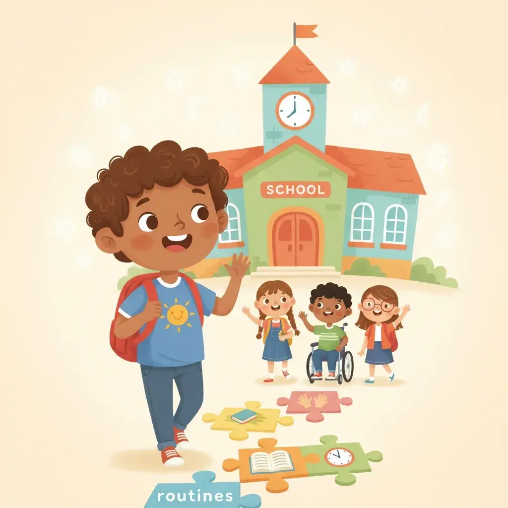 Thomas's Journey to School Success - Printable Social Story