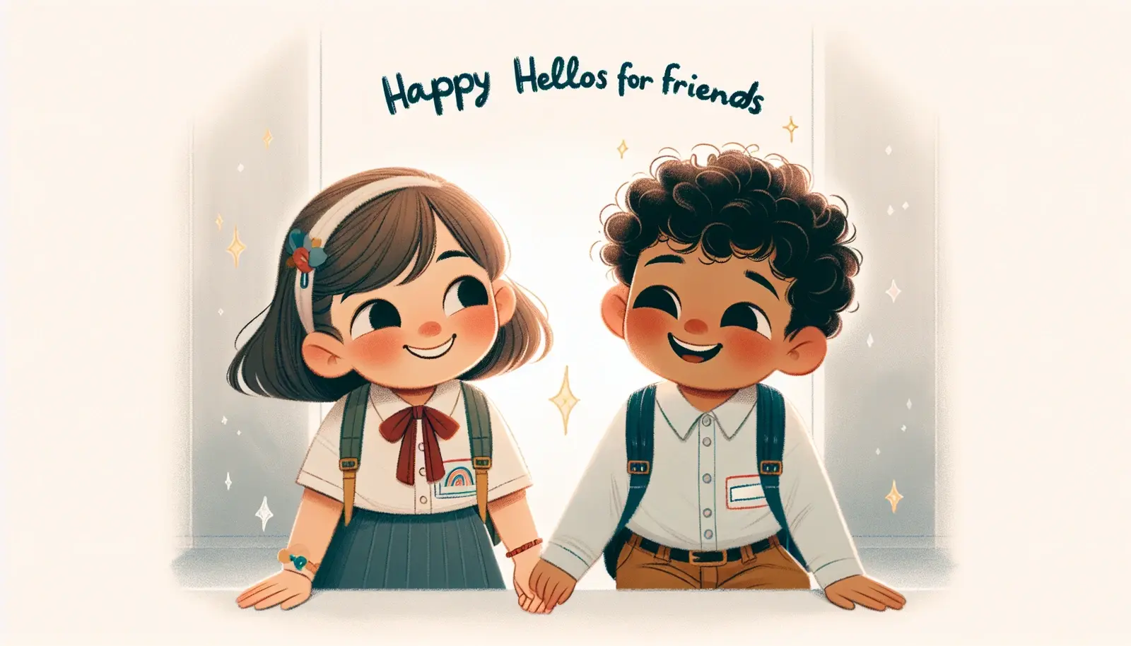 Happy Hellos for Friends - Printable Social Story