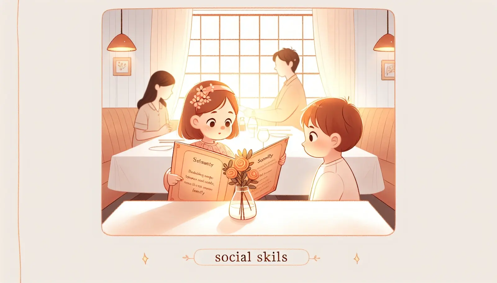 Dining Out with Family - Printable Social Story