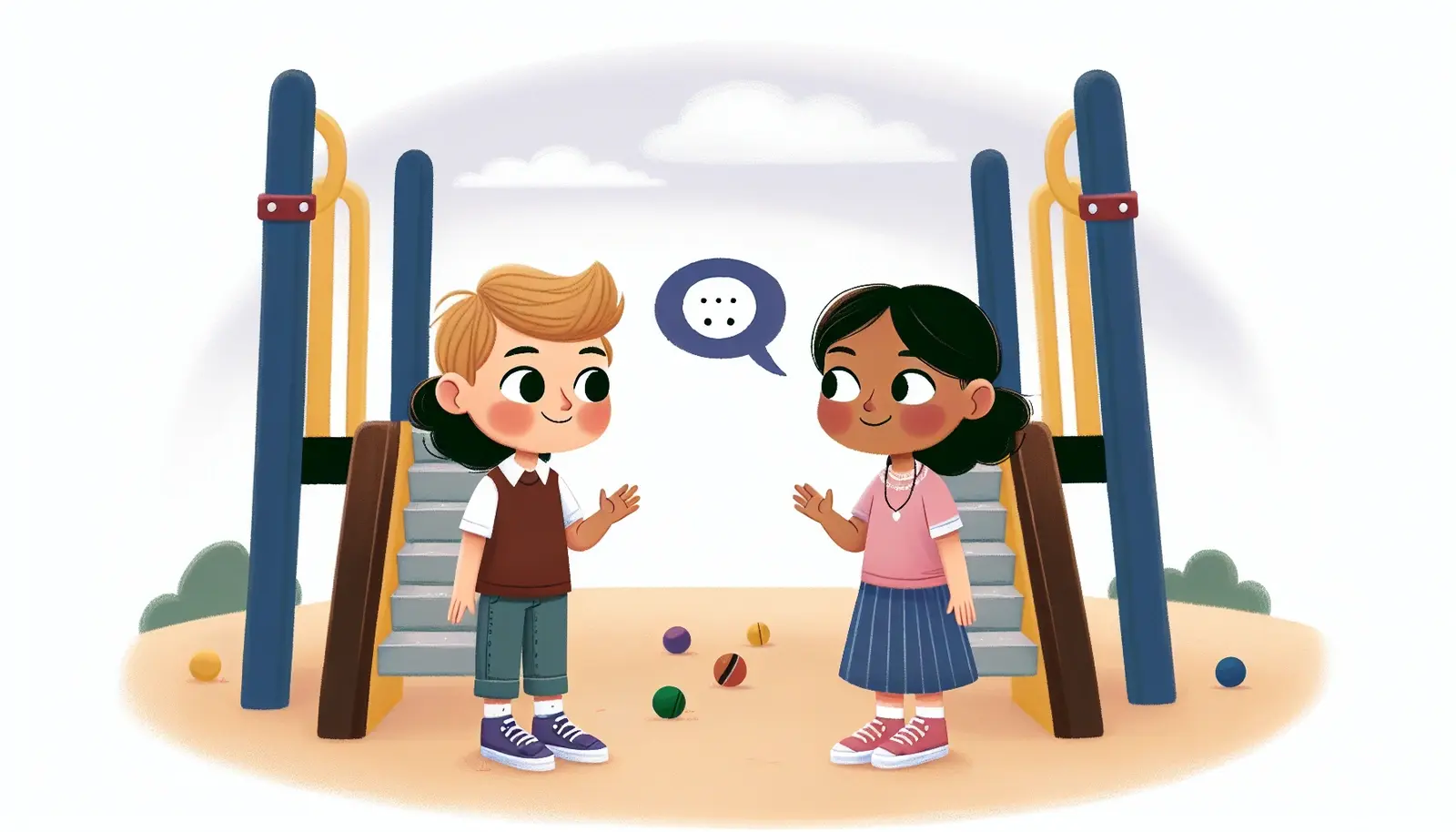 Sharing Kind Words with Friends - Printable Social Story